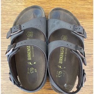 Size 9/27 Brown Kids Birkenstocks w/Backstrap